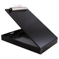 Saunders Redi-Rite Aluminum Storage Clipboard, 1" Clip Cap, 8.5 x 11 Sht, Black 11018